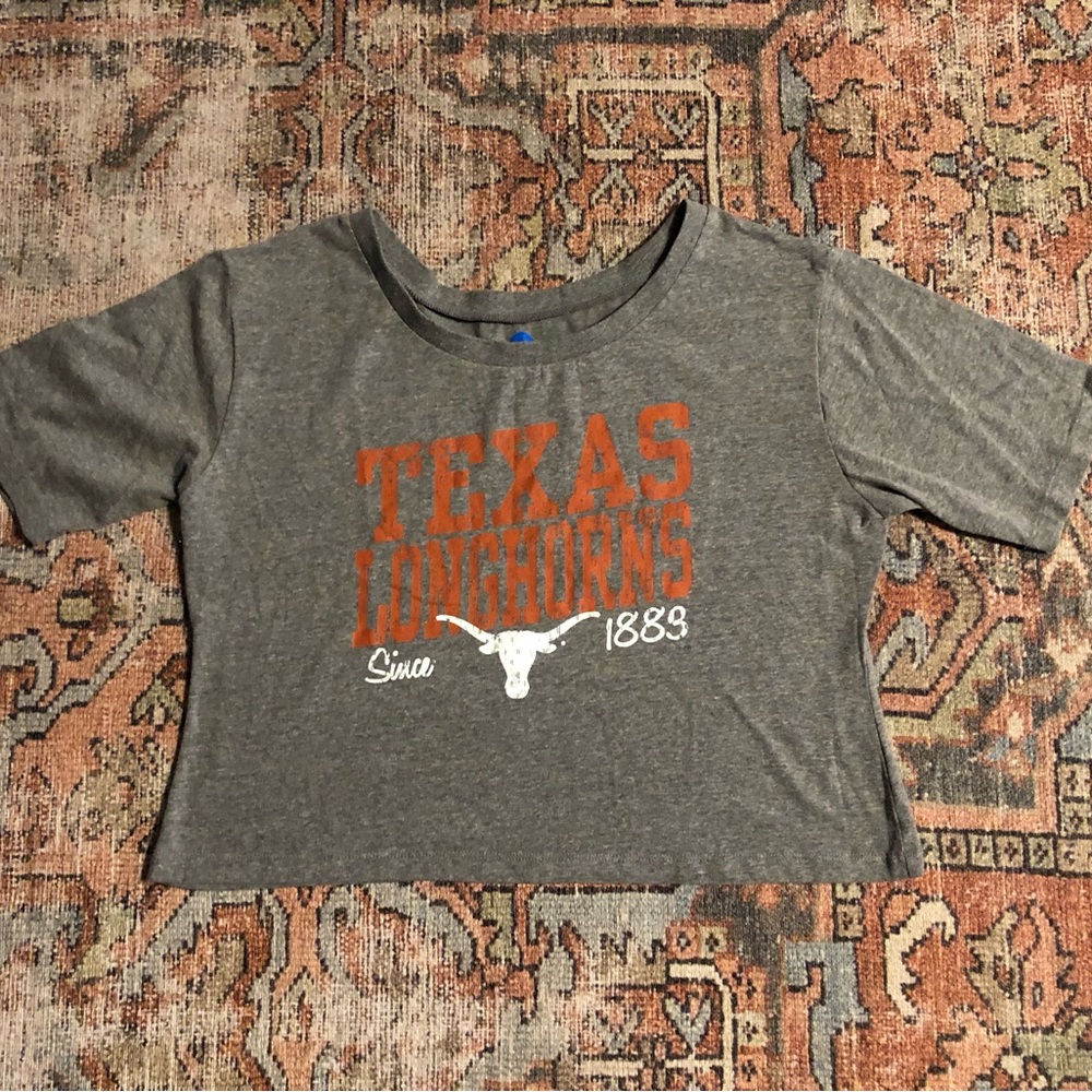 Gray Texas Longhorns Tee